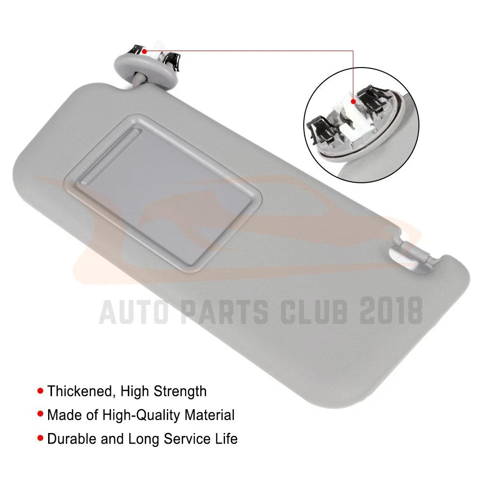 Left Driver Side Sun Visor for Toyota RAV4 (2010-2012)