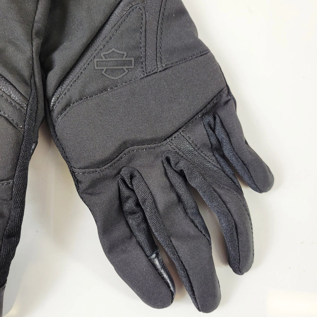 Cambria Textile Leather Riding Gloves for Harley-Davidson (98111-24VW)