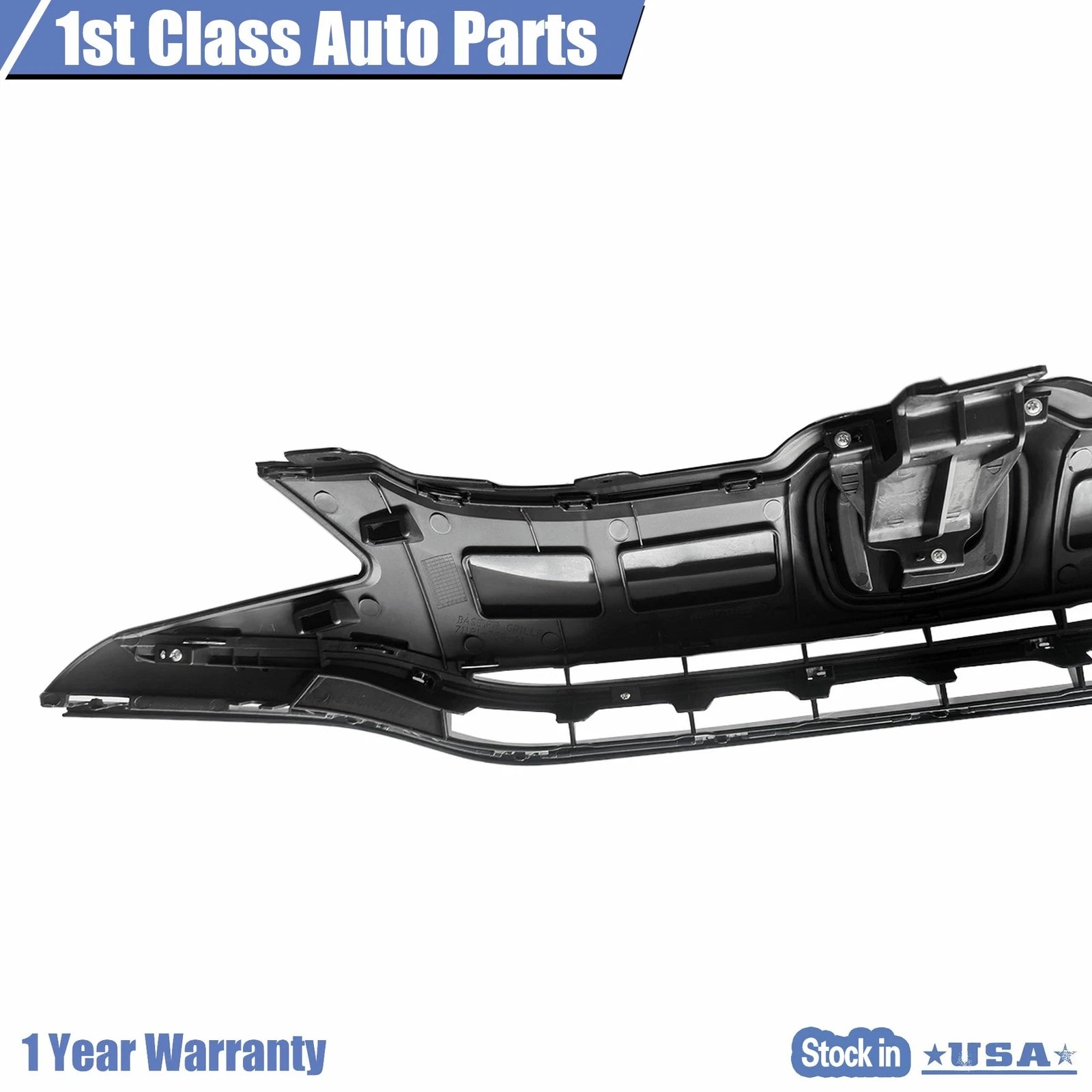 Front Chrome & Glossy Black Bumper Grille for Honda Fit (2015-2017)