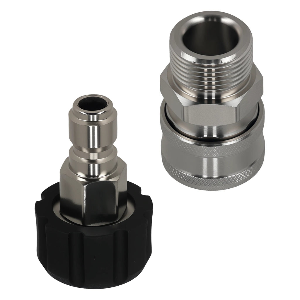 Pressure Washer Adapter Coupler for M22-14mm to 3/8" Quick Connect (Set of 1)
