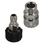 Pressure Washer Adapter Coupler for M22-14mm to 3/8" Quick Connect (Set of 1)