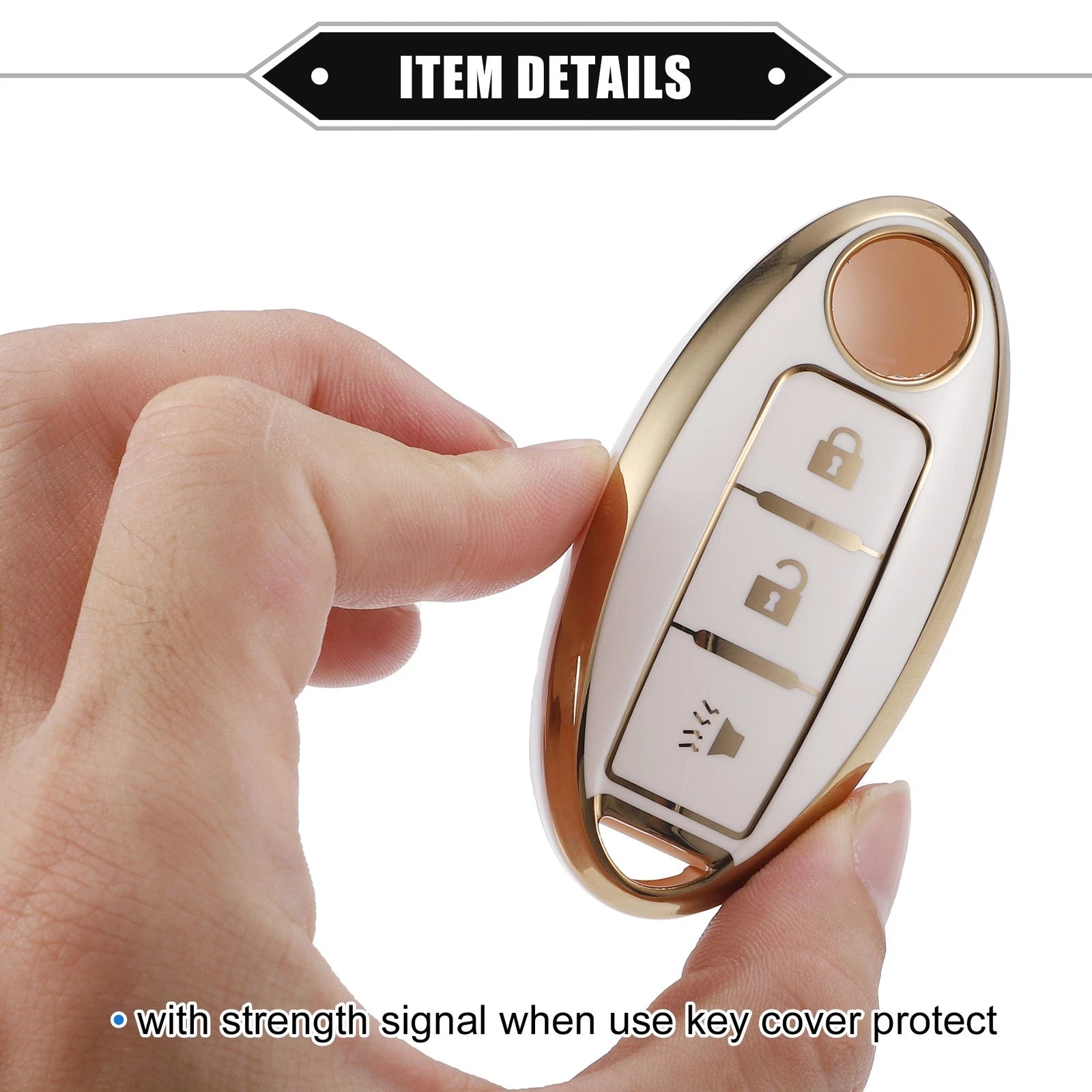 3 Button Keyless Key Fob Shell Cover Case for Nissan Altima Armada (2013–2023)