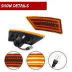 Amber Lens LED Front Side Marker Parking Lights for Ford Ranger (2019–2022)