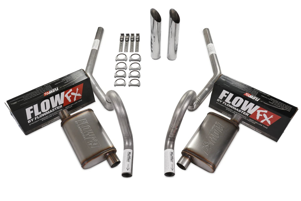 2.5" Dual Exhaust Kit for GM A Body (1964–1972) - Flowmaster Flow FX Rear Exit