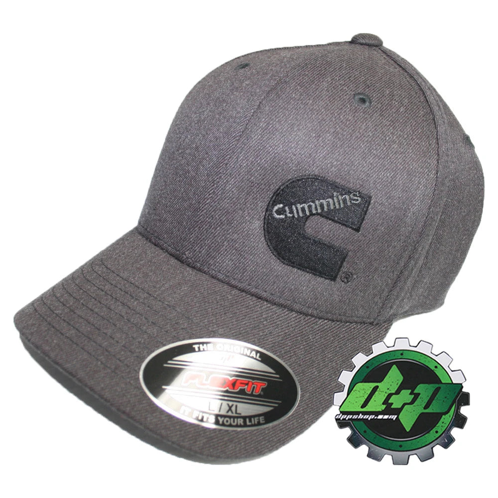Cummins Flexfit Ball Cap for Ram (Fitted Gray Denim, LG/XL)