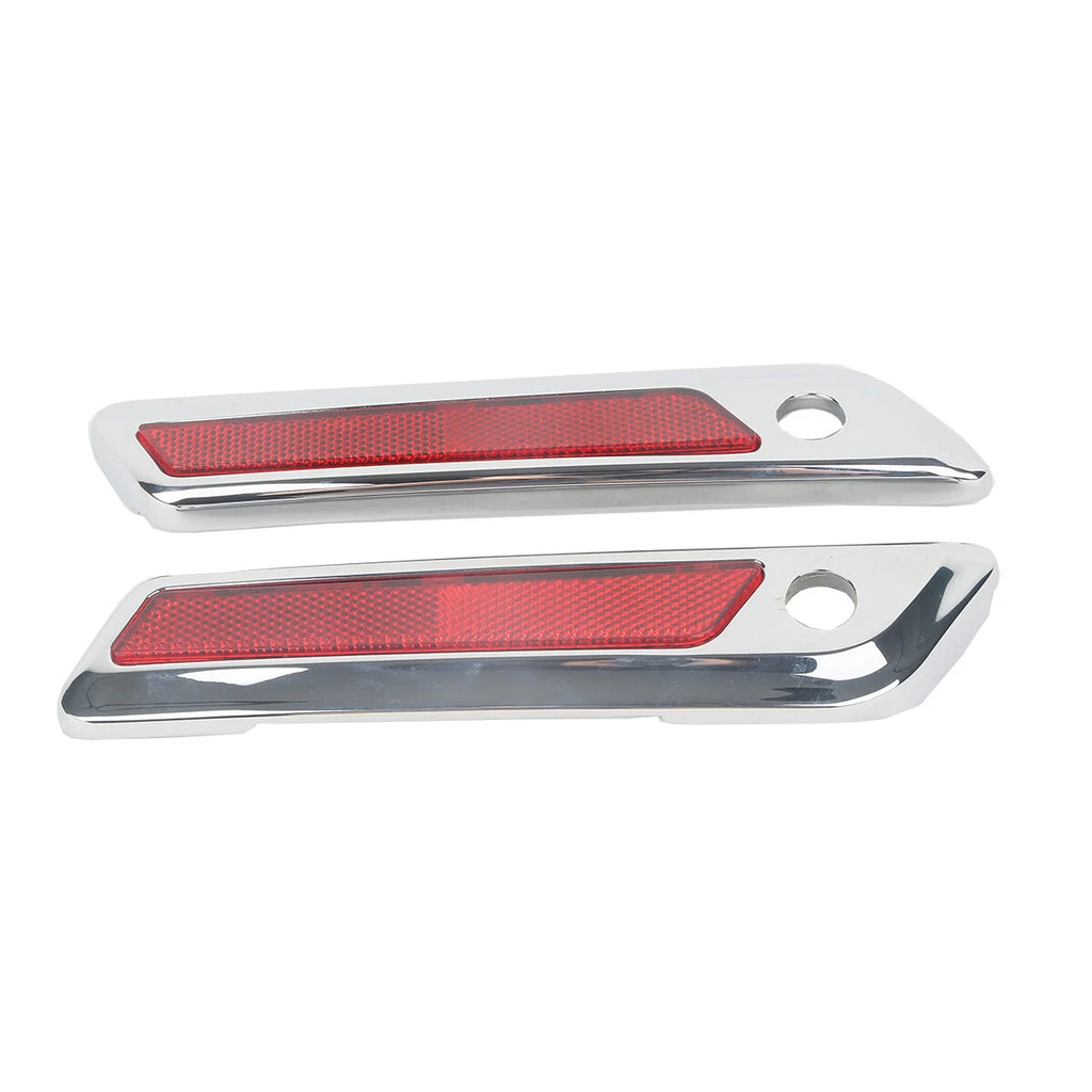 Chrome Saddlebag Hinge Latch Covers for Harley Touring FLHX FLHR FLTRX (2014–2023)