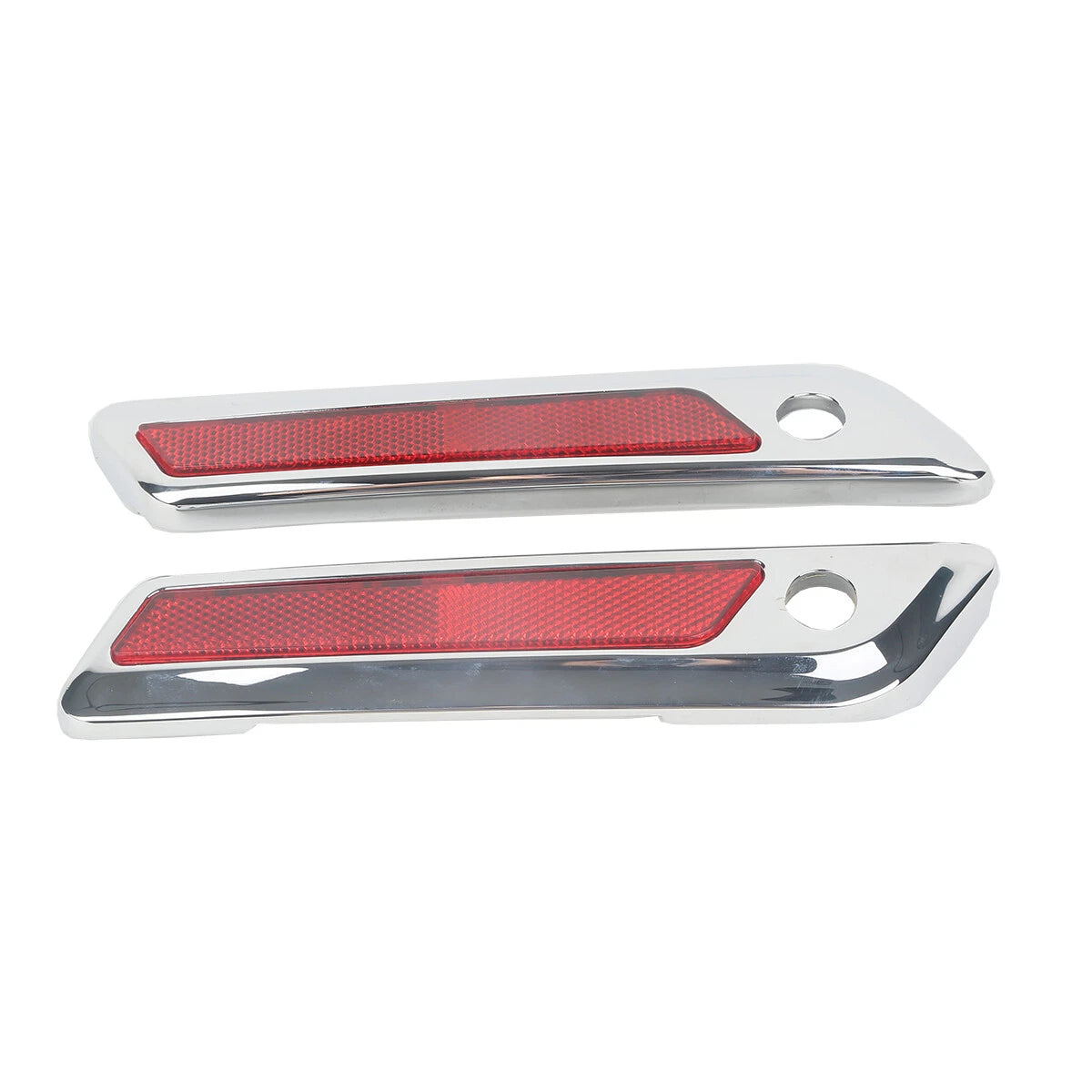 Chrome Saddlebag Hinge Latch Covers for Harley Touring FLHX FLHR FLTRX (2014–2023)