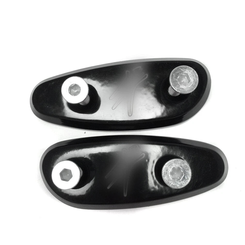 Mirror Block Off Base Plates for Suzuki GSX-R 600 750 1000 (2001–2004) Black