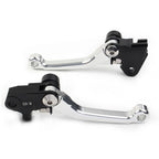 Silver Pivot Brake Clutch Levers for Kawasaki KX250F KX450F (2004–2023)