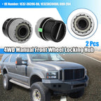 1 Pair Front Manual Wheel Locking Hub Axle Actuator 1C3Z-3B396-DA for Ford 4WD 