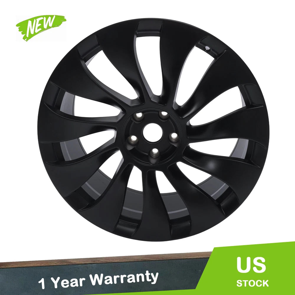 21" x 9.5" Wheel Rim for Tesla Model Y (2020–2024) 118822600B Matte Black Aluminum