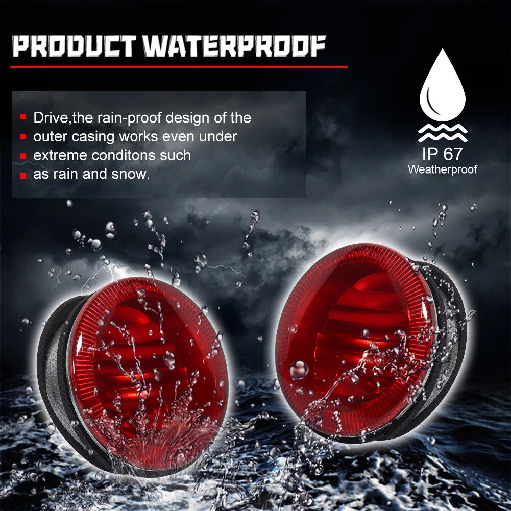 Set of 2 Red Rear Trunk Tail Lights for Lexus IS300 (2001–2005)