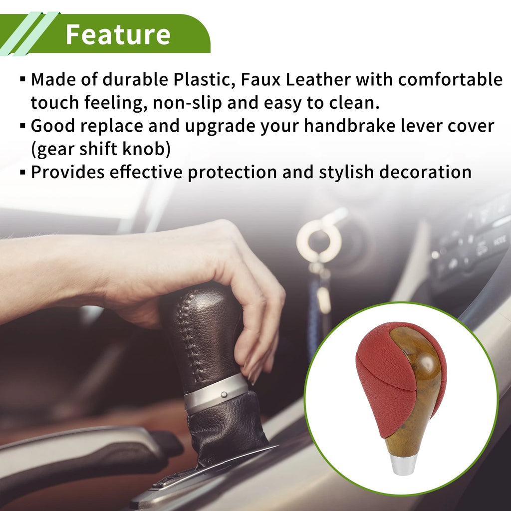 Automatic Gear Shift Knob for Lexus ES350 (2007–2015) Red Faux Leather