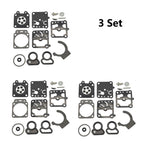 Set of 3 Carburetor Gasket Repair Kits for Walbro K10-WZ K1-WZ WZ Series