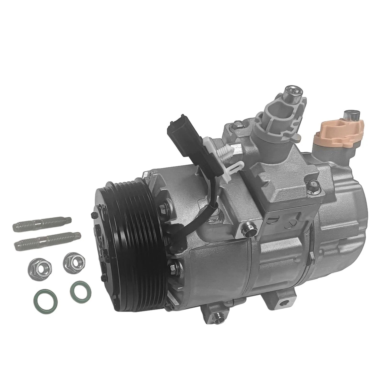 AC Compressor with 6-Groove Pulley for Ford F-250 F-350 Super Duty (2020–2022)