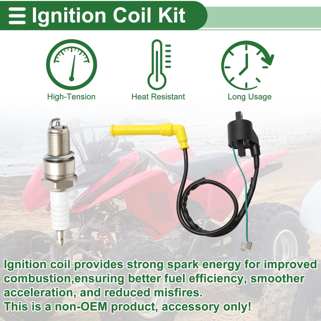 Set of 1 Ignition Coil for Honda Rincon 650 TRX650FA (2003–2005) No. 30500HN8003