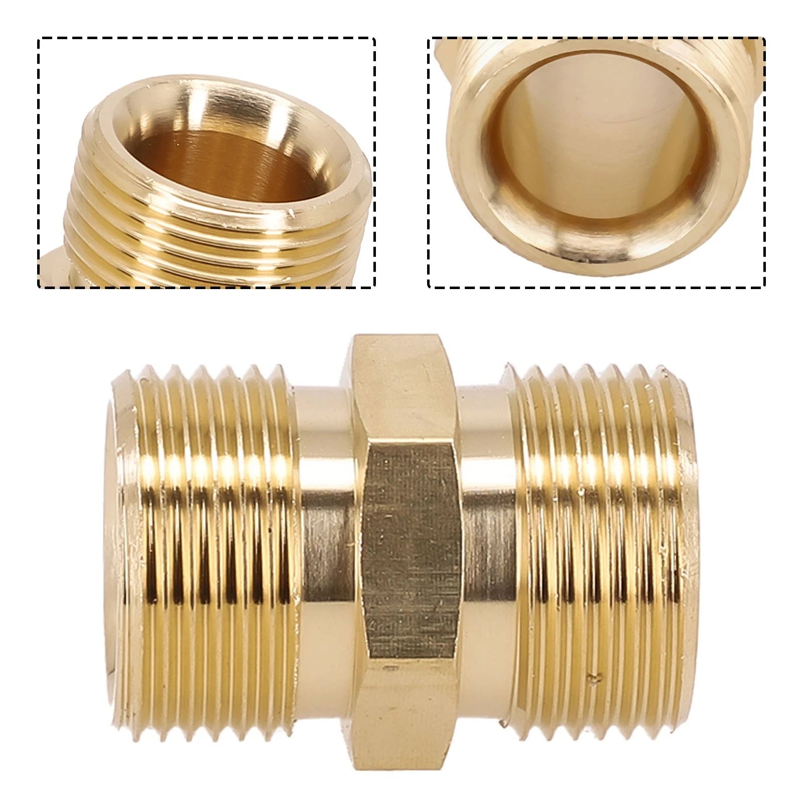 Replacement Hose Connector 14mm to 15mm Brass Connector