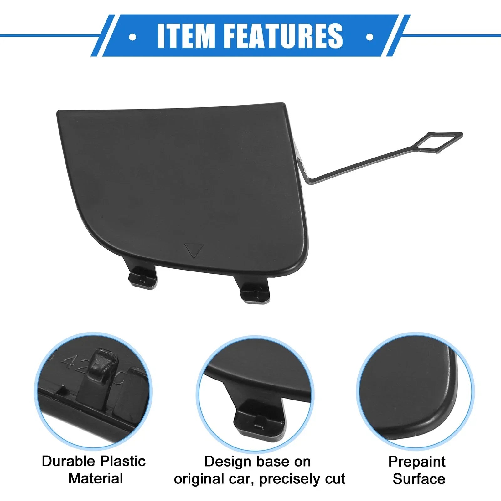 Front Bumper Tow Hook Eye Hole Cover for Mercedes-Benz GLA 250 (2015-2023)