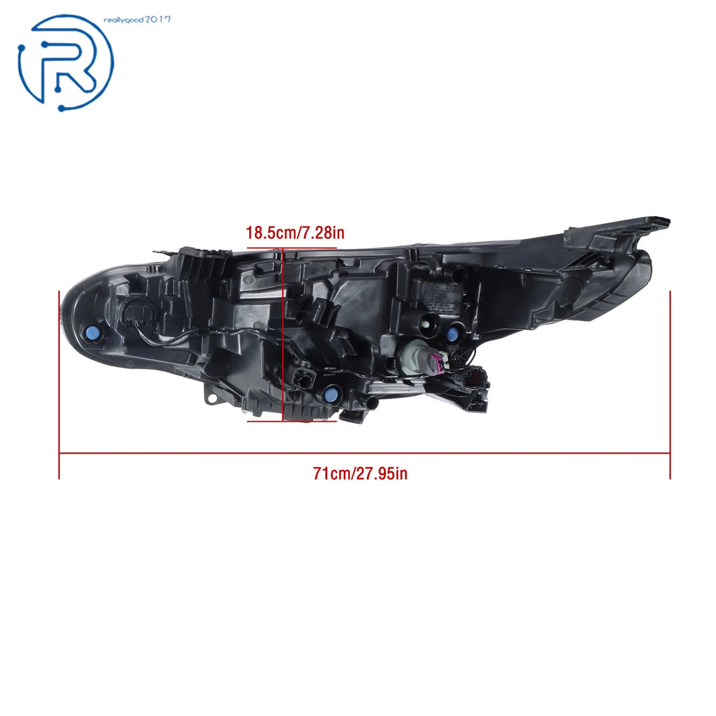 Passenger Side Headlight for Nissan Sentra SR (2024-2025) LED Clear Chrome