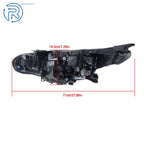 Passenger Side Headlight for Nissan Sentra SR (2024-2025) LED Clear Chrome