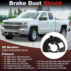 Brake Dust Shield for Chevrolet GMC Cadillac 20971875 