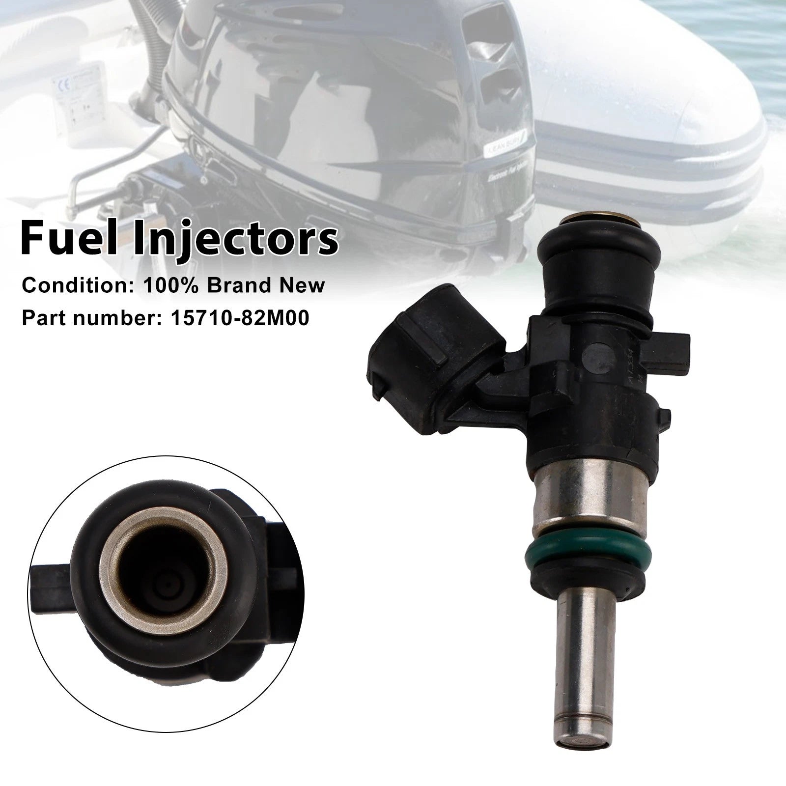 Fuel Injectors for Suzuki Outboard 25HP 30HP (15710-82M00)