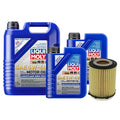 Oil Change Kit for Mercedes M274 (2013–2020) - 7L Liqui Moly 5W40, Mahle