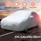 Universal Fit Waterproof Car Cover for Outdoor Use (209" x 79" x 59")