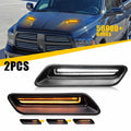 2X Sequential LED Hood Bezel Trim Driving Light for Dodge Ram 1500 Classic (2010–2022)