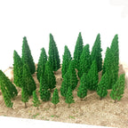 25X Mix Size Model Trees for Train Railway Landscape Scenery Decor