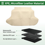 3D Diamond Pattern Cargo Liner Trunk Mat for Honda CRV (2002–2006) Beige XPE