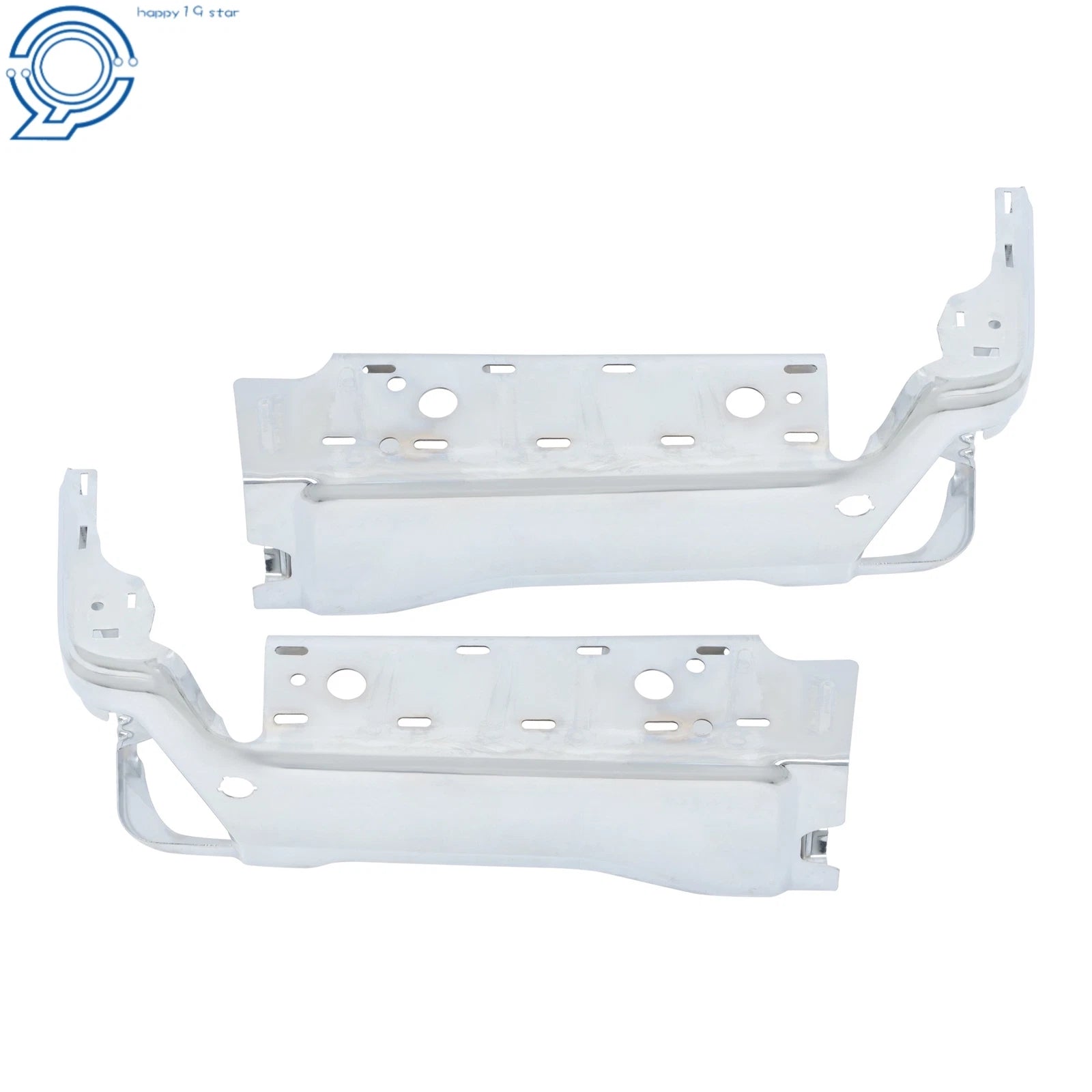 Set of 2 Rear Bumper End Caps Chrome for Ford F-250 F-350 F-450 (2023–2025)