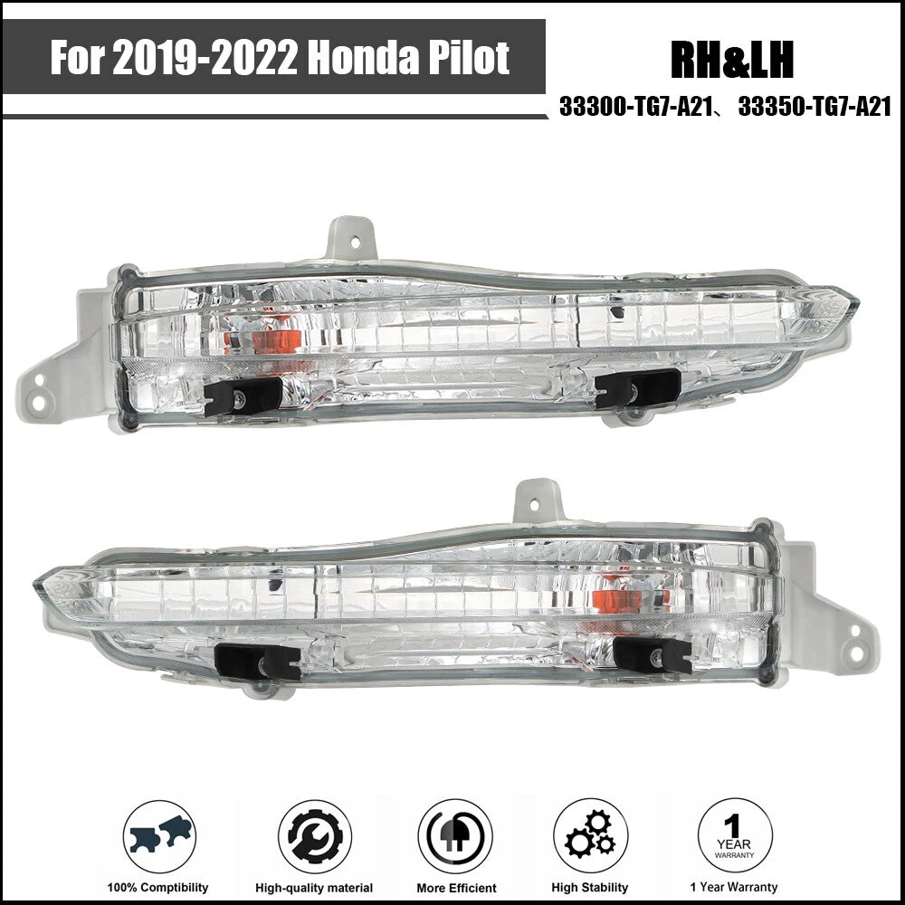 Turn Signal Lights Assembly for Honda Pilot (2019–2022) Pair