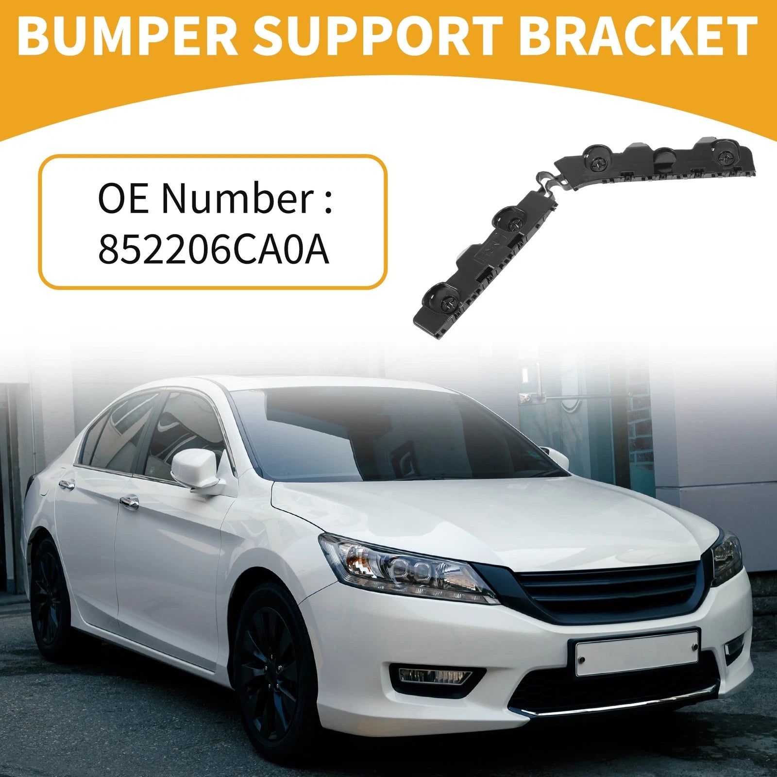 RH Side Rear Bumper Support Bracket for Nissan Altima (2019–2020) 1 Pc Black ABS