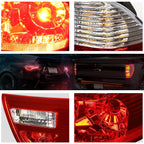 Pair Clear/Red Lens Tail Lights for BMW X5 E53 (2000–2006)
