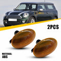 2X Amber Lens Side Light Housings for Mini Cooper R55 (2006–2014)