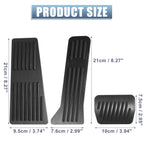 3 Pcs Brake Gas Accelerator Rest Pedal Kit for Mazda 2 3 6 CX-3 (2010–2023)