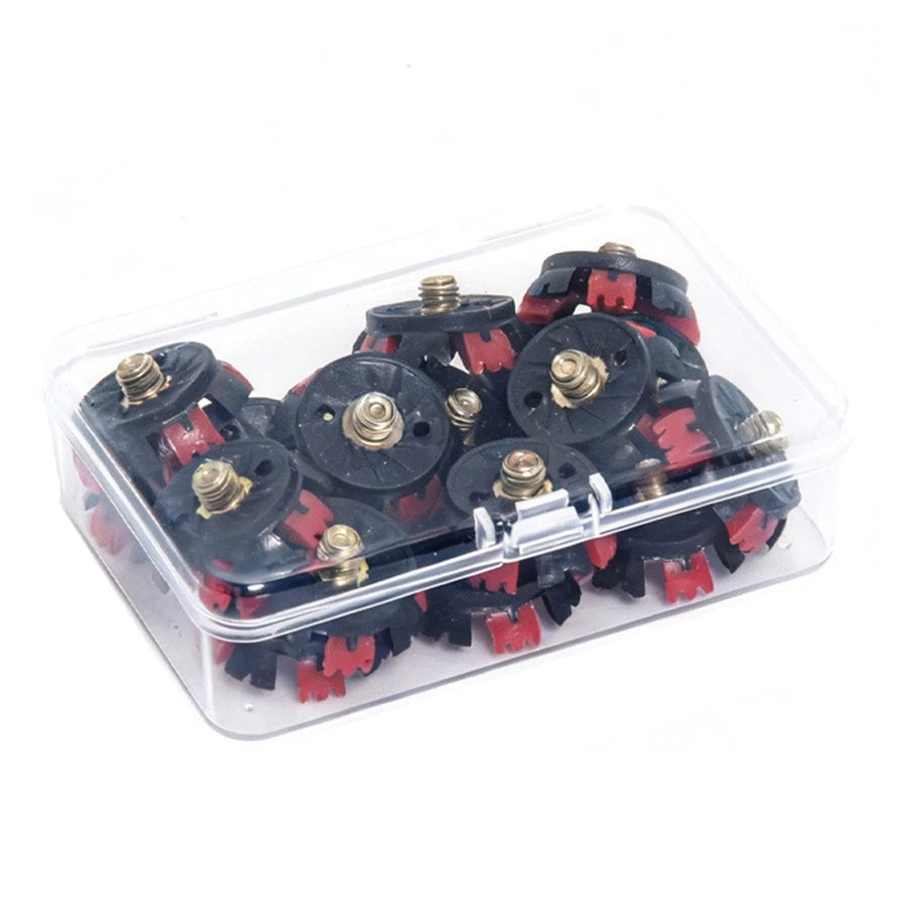 16 Pack Rubber Cleats for Metal Thread Golf Shoes - 8 Contact Points