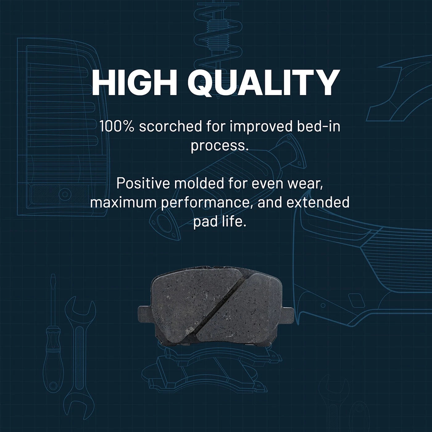 Brake Pad Set for Mercury Sable (2008-2009)