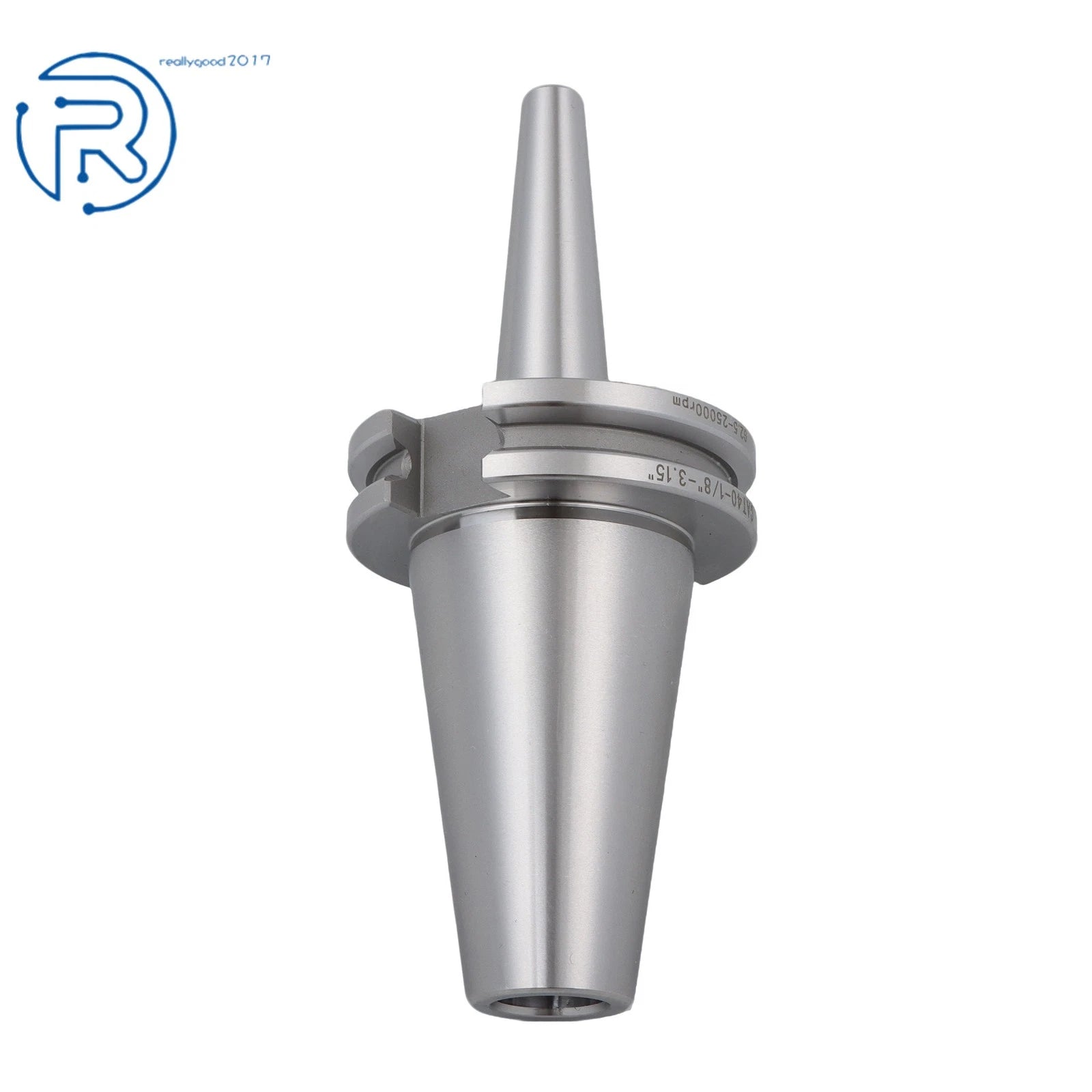 CAT40 1/8" Shrink Fit End Mill Holder for CNC Machines (0.0002" Tolerance)