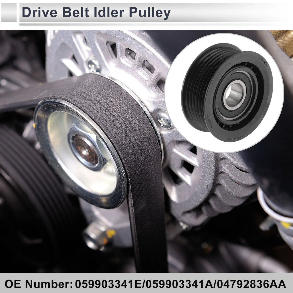 Drive Belt Idler Pulley for Chevrolet Cobalt (2005–2007) 059903341E Plastic