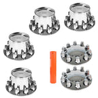 Set of 33mm Chrome Lug Nuts for Semi Truck
