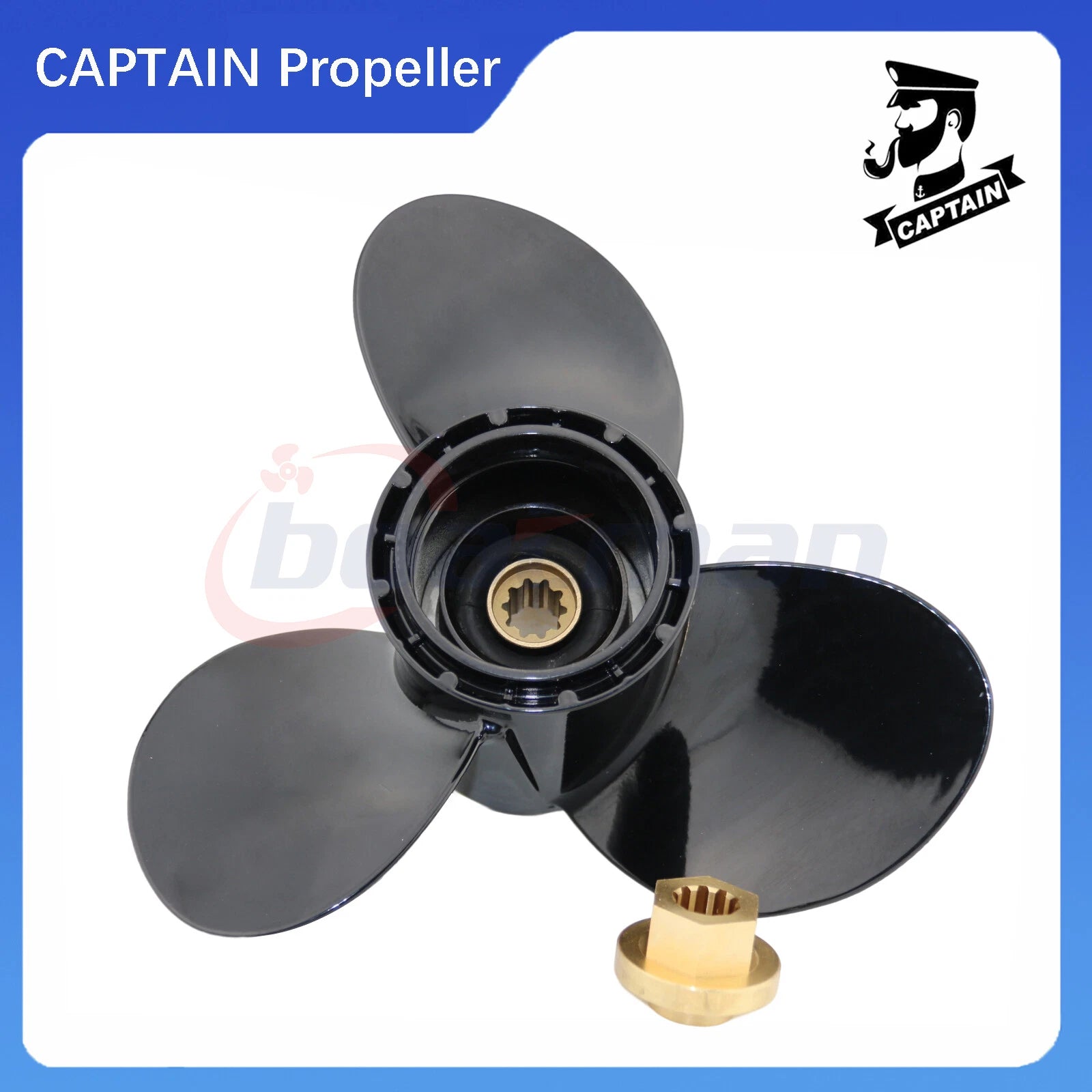 Boat Propeller 10 Spline 10 3/8x13 for Mercury Mariner (9.9-25HP)