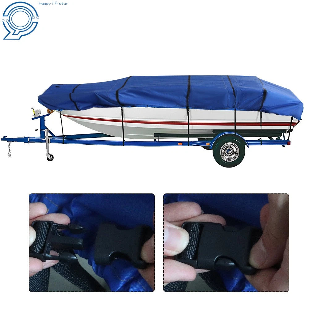 Jon Boat Cover 12ft 16ft 18ft 600D Waterproof Heavy Duty Trailerable