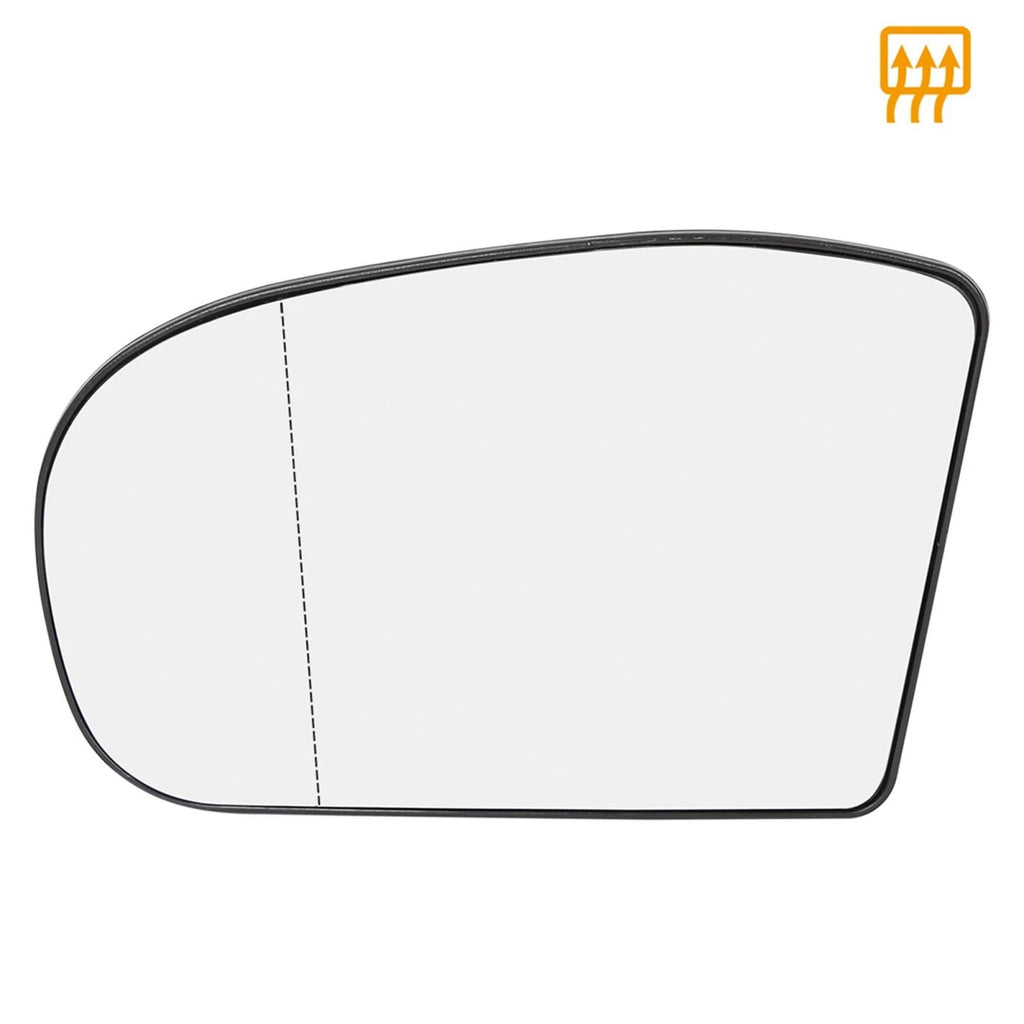 Left Side Heated Wing Mirror Glass for Mercedes-Benz C 230 (2002–2007)