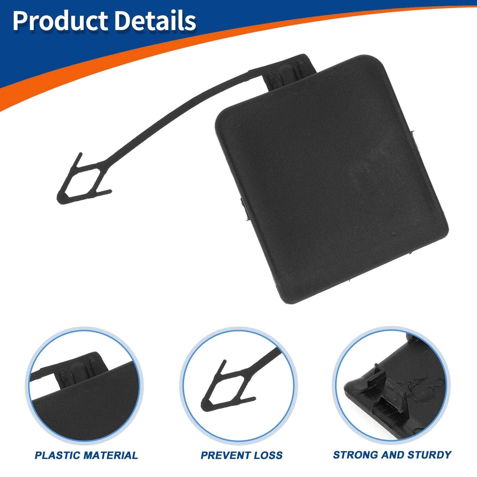 Tow Hook Cap for BMW X1 E84 (2009–2012) No. 51112990204 Unpainted