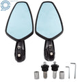 7/8" Handle Bar End Rearview Side Mirrors for Yamaha Honda (Universal)