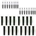 Denso 16 Platinum TT Spark Plugs & NGK 16 Coil Boots Kit for Dodge Durango, Ram 1500, 2500 (2002–2023)