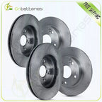 Set of 4 Solid Brake Rotors for Acura TSX (2004–2008) & Honda Accord (2003–2007)