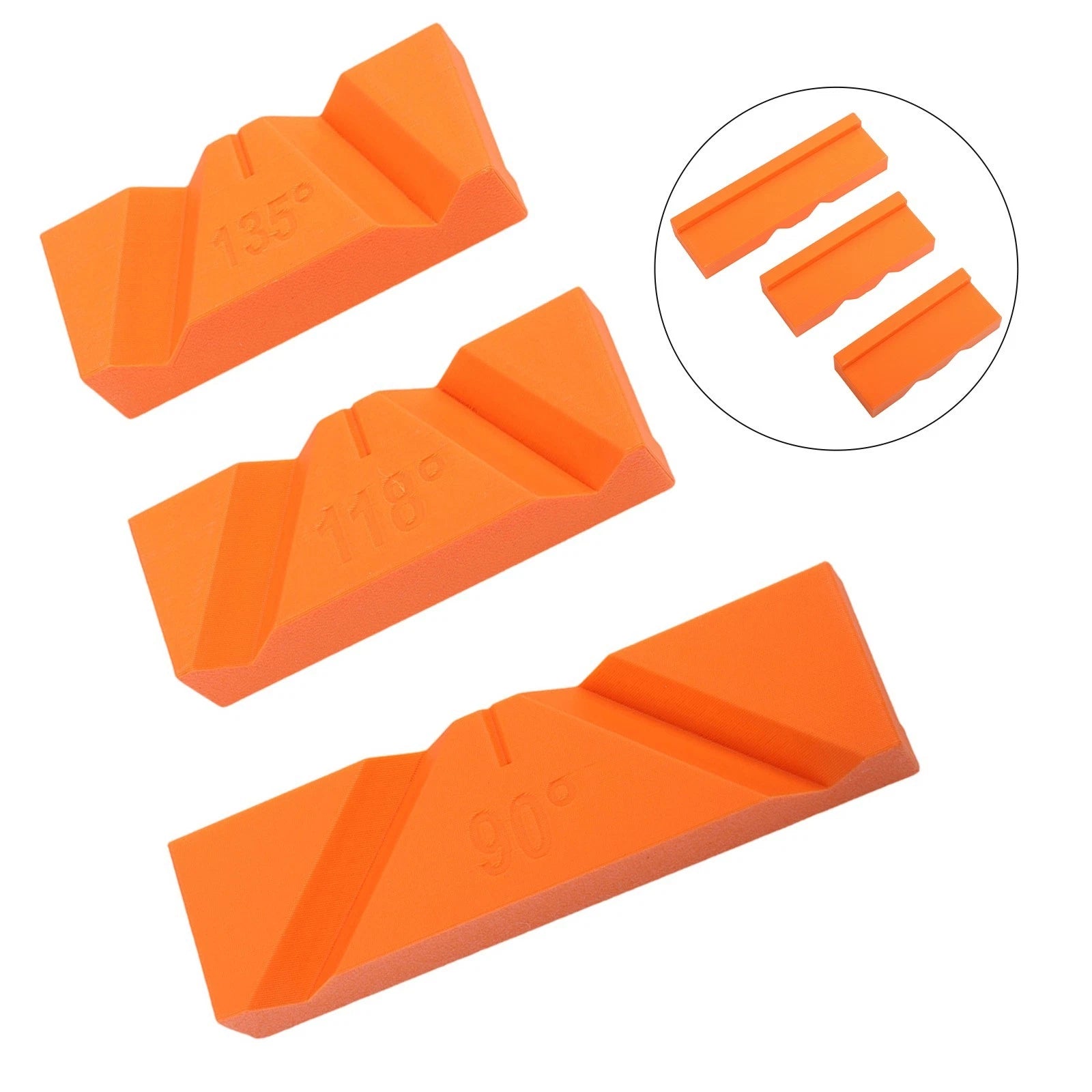 3PCS Drill Bit Sharpener Jig for Workshop (90 118 135 Degree Angles)